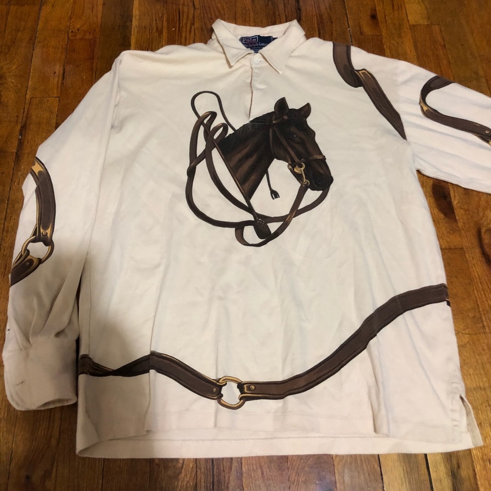 Polo horse head shirt vintage